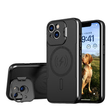 Load image into Gallery viewer, MagSafe Magnetic Invisible Camera Holder Phone Case, For iPhone 15 Pro Max, For iPhone 15 Pro, For iPhone 15 Plus, For iPhone 15