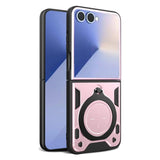 CD Texture Magnetic Holder Phone Case