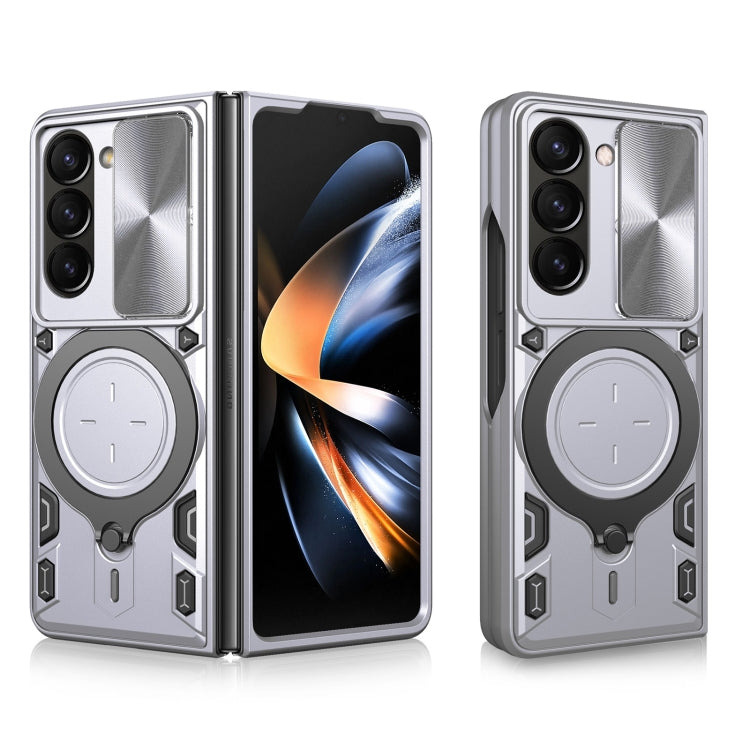 CD Texture Sliding Camshield Magnetic Holder Phone Case