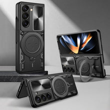 Load image into Gallery viewer, CD Texture Sliding Camshield Magnetic Holder Phone Case