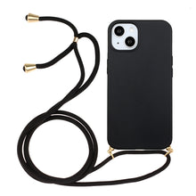 Load image into Gallery viewer, Wheat Straw Material + TPU Phone Case with Lanyard, For iPhone 15 Pro Max, For iPhone 15 Pro, For iPhone 15 Plus, For iPhone 15
