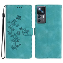 Load image into Gallery viewer, Flower Butterfly Embossing Pattern Leather Phone Case, For Xiaomi Redmi Note 12S, For Xiaomi Redmi 13C 4G, For Xiaomi Redmi Note 12 Pro 5G, For Xiaomi 13T, For Xiaomi Redmi Note 12 5G, For Xiaomi 13 Pro, For Xiaomi 13, For Xiaomi 12T / 12T Pro