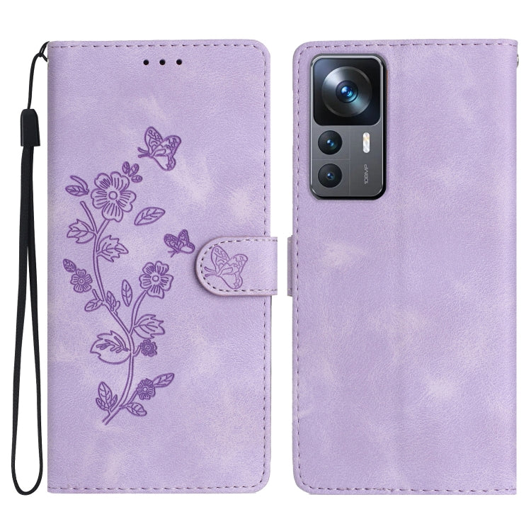 Flower Butterfly Embossing Pattern Leather Phone Case, For Xiaomi Redmi Note 12S, For Xiaomi Redmi 13C 4G, For Xiaomi Redmi Note 12 Pro 5G, For Xiaomi 13T, For Xiaomi Redmi Note 12 5G, For Xiaomi 13 Pro, For Xiaomi 13, For Xiaomi 12T / 12T Pro