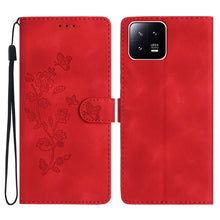 Load image into Gallery viewer, Flower Butterfly Embossing Pattern Leather Phone Case, For Xiaomi Redmi Note 12S, For Xiaomi Redmi 13C 4G, For Xiaomi Redmi Note 12 Pro 5G, For Xiaomi 13T, For Xiaomi Redmi Note 12 5G, For Xiaomi 13 Pro, For Xiaomi 13, For Xiaomi 12T / 12T Pro