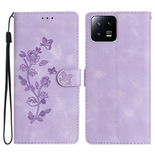 Load image into Gallery viewer, Flower Butterfly Embossing Pattern Leather Phone Case, For Xiaomi Redmi Note 12S, For Xiaomi Redmi 13C 4G, For Xiaomi Redmi Note 12 Pro 5G, For Xiaomi 13T, For Xiaomi Redmi Note 12 5G, For Xiaomi 13 Pro, For Xiaomi 13, For Xiaomi 12T / 12T Pro
