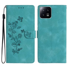 Load image into Gallery viewer, Flower Butterfly Embossing Pattern Leather Phone Case, For Xiaomi Redmi Note 12S, For Xiaomi Redmi 13C 4G, For Xiaomi Redmi Note 12 Pro 5G, For Xiaomi 13T, For Xiaomi Redmi Note 12 5G, For Xiaomi 13 Pro, For Xiaomi 13, For Xiaomi 12T / 12T Pro
