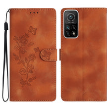 Load image into Gallery viewer, Flower Butterfly Embossing Pattern Leather Phone Case, For Xiaomi Redmi Note 9 5G / Note 9T, For Xiaomi Mi 10T Lite 5G, For Xiaomi Mi 10T 5G / 10T Pro 5G, For Xiaomi Redmi 9A, For Xiaomi Redmi 9, For Xiaomi Redmi 9C, For Xiaomi Redmi Note 8T