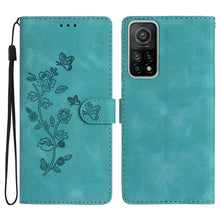 Load image into Gallery viewer, Flower Butterfly Embossing Pattern Leather Phone Case, For Xiaomi Redmi Note 9 5G / Note 9T, For Xiaomi Mi 10T Lite 5G, For Xiaomi Mi 10T 5G / 10T Pro 5G, For Xiaomi Redmi 9A, For Xiaomi Redmi 9, For Xiaomi Redmi 9C, For Xiaomi Redmi Note 8T