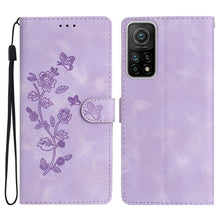 Load image into Gallery viewer, Flower Butterfly Embossing Pattern Leather Phone Case, For Xiaomi Redmi Note 9 5G / Note 9T, For Xiaomi Mi 10T Lite 5G, For Xiaomi Mi 10T 5G / 10T Pro 5G, For Xiaomi Redmi 9A, For Xiaomi Redmi 9, For Xiaomi Redmi 9C, For Xiaomi Redmi Note 8T