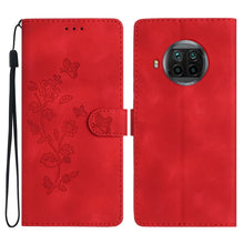 Load image into Gallery viewer, Flower Butterfly Embossing Pattern Leather Phone Case, For Xiaomi Redmi Note 9 5G / Note 9T, For Xiaomi Mi 10T Lite 5G, For Xiaomi Mi 10T 5G / 10T Pro 5G, For Xiaomi Redmi 9A, For Xiaomi Redmi 9, For Xiaomi Redmi 9C, For Xiaomi Redmi Note 8T
