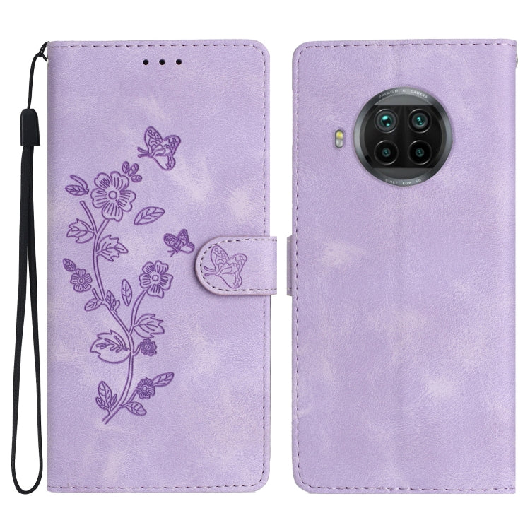 Flower Butterfly Embossing Pattern Leather Phone Case, For Xiaomi Redmi Note 9 5G / Note 9T, For Xiaomi Mi 10T Lite 5G, For Xiaomi Mi 10T 5G / 10T Pro 5G, For Xiaomi Redmi 9A, For Xiaomi Redmi 9, For Xiaomi Redmi 9C, For Xiaomi Redmi Note 8T