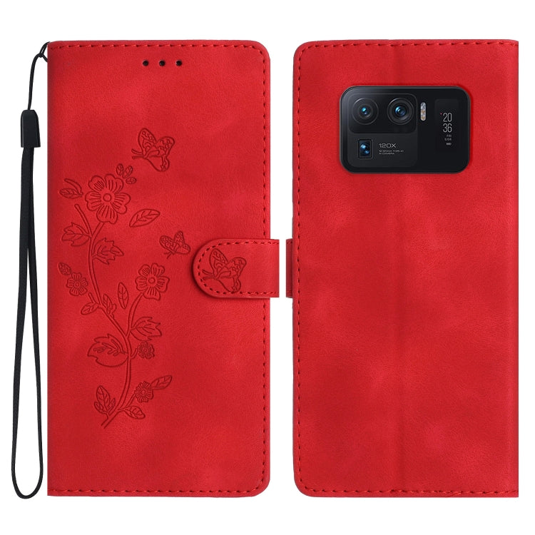 Flower Butterfly Embossing Pattern Leather Phone Case, For Xiaomi Redmi 10, For Xiaomi Mi 11 Lite, For Xiaomi Mi 11 Ultra, For Xiaomi Mi 11 Pro, For Xiaomi Redmi Note 10 5G, For Xiaomi Redmi 9A, For Xiaomi Redmi 9, For Xiaomi Redmi 9C
