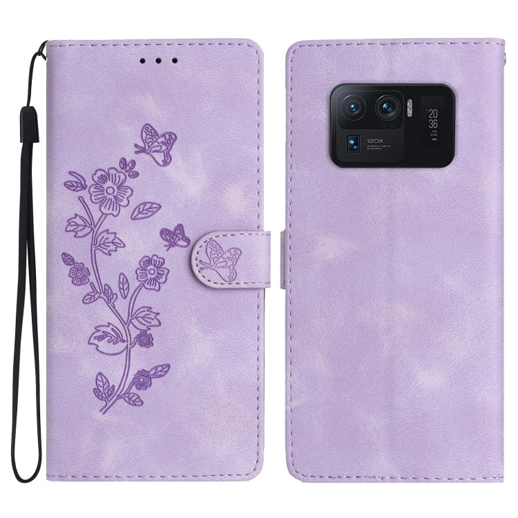 Flower Butterfly Embossing Pattern Leather Phone Case, For Xiaomi Redmi 10, For Xiaomi Mi 11 Lite, For Xiaomi Mi 11 Ultra, For Xiaomi Mi 11 Pro, For Xiaomi Redmi Note 10 5G, For Xiaomi Redmi 9A, For Xiaomi Redmi 9, For Xiaomi Redmi 9C