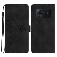 Load image into Gallery viewer, Flower Butterfly Embossing Pattern Leather Phone Case, For Xiaomi Redmi 10, For Xiaomi Mi 11 Lite, For Xiaomi Mi 11 Ultra, For Xiaomi Mi 11 Pro, For Xiaomi Redmi Note 10 5G, For Xiaomi Redmi 9A, For Xiaomi Redmi 9, For Xiaomi Redmi 9C