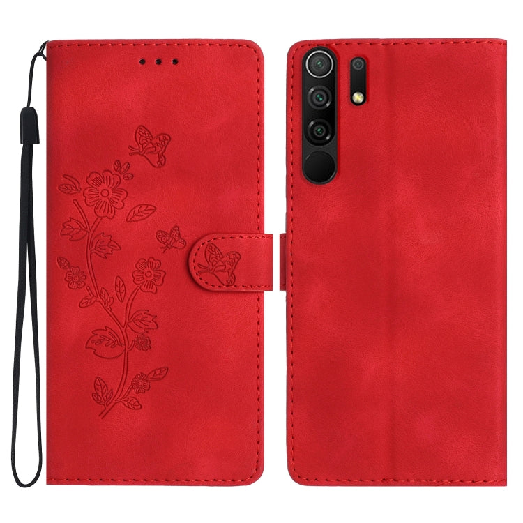 Flower Butterfly Embossing Pattern Leather Phone Case, For Xiaomi Redmi 10, For Xiaomi Mi 11 Lite, For Xiaomi Mi 11 Ultra, For Xiaomi Mi 11 Pro, For Xiaomi Redmi Note 10 5G, For Xiaomi Redmi 9A, For Xiaomi Redmi 9, For Xiaomi Redmi 9C