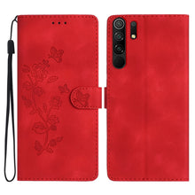 Load image into Gallery viewer, Flower Butterfly Embossing Pattern Leather Phone Case, For Xiaomi Redmi Note 9 5G / Note 9T, For Xiaomi Mi 10T Lite 5G, For Xiaomi Mi 10T 5G / 10T Pro 5G, For Xiaomi Redmi 9A, For Xiaomi Redmi 9, For Xiaomi Redmi 9C, For Xiaomi Redmi Note 8T