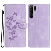 Load image into Gallery viewer, Flower Butterfly Embossing Pattern Leather Phone Case, For Xiaomi Redmi Note 9 5G / Note 9T, For Xiaomi Mi 10T Lite 5G, For Xiaomi Mi 10T 5G / 10T Pro 5G, For Xiaomi Redmi 9A, For Xiaomi Redmi 9, For Xiaomi Redmi 9C, For Xiaomi Redmi Note 8T