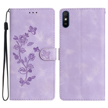 Load image into Gallery viewer, Flower Butterfly Embossing Pattern Leather Phone Case, For Xiaomi Redmi Note 9 5G / Note 9T, For Xiaomi Mi 10T Lite 5G, For Xiaomi Mi 10T 5G / 10T Pro 5G, For Xiaomi Redmi 9A, For Xiaomi Redmi 9, For Xiaomi Redmi 9C, For Xiaomi Redmi Note 8T