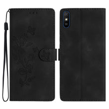 Load image into Gallery viewer, Flower Butterfly Embossing Pattern Leather Phone Case, For Xiaomi Redmi Note 9 5G / Note 9T, For Xiaomi Mi 10T Lite 5G, For Xiaomi Mi 10T 5G / 10T Pro 5G, For Xiaomi Redmi 9A, For Xiaomi Redmi 9, For Xiaomi Redmi 9C, For Xiaomi Redmi Note 8T