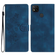 Load image into Gallery viewer, Flower Butterfly Embossing Pattern Leather Phone Case, For Xiaomi Redmi Note 9 5G / Note 9T, For Xiaomi Mi 10T Lite 5G, For Xiaomi Mi 10T 5G / 10T Pro 5G, For Xiaomi Redmi 9A, For Xiaomi Redmi 9, For Xiaomi Redmi 9C, For Xiaomi Redmi Note 8T