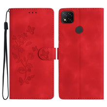 Load image into Gallery viewer, Flower Butterfly Embossing Pattern Leather Phone Case, For Xiaomi Redmi Note 9 5G / Note 9T, For Xiaomi Mi 10T Lite 5G, For Xiaomi Mi 10T 5G / 10T Pro 5G, For Xiaomi Redmi 9A, For Xiaomi Redmi 9, For Xiaomi Redmi 9C, For Xiaomi Redmi Note 8T