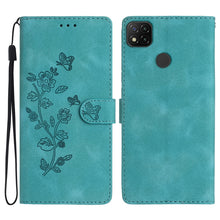 Load image into Gallery viewer, Flower Butterfly Embossing Pattern Leather Phone Case, For Xiaomi Redmi Note 9 5G / Note 9T, For Xiaomi Mi 10T Lite 5G, For Xiaomi Mi 10T 5G / 10T Pro 5G, For Xiaomi Redmi 9A, For Xiaomi Redmi 9, For Xiaomi Redmi 9C, For Xiaomi Redmi Note 8T