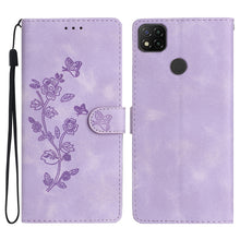 Load image into Gallery viewer, Flower Butterfly Embossing Pattern Leather Phone Case, For Xiaomi Redmi Note 9 5G / Note 9T, For Xiaomi Mi 10T Lite 5G, For Xiaomi Mi 10T 5G / 10T Pro 5G, For Xiaomi Redmi 9A, For Xiaomi Redmi 9, For Xiaomi Redmi 9C, For Xiaomi Redmi Note 8T