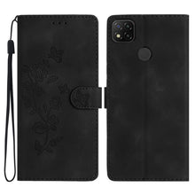 Load image into Gallery viewer, Flower Butterfly Embossing Pattern Leather Phone Case, For Xiaomi Redmi Note 9 5G / Note 9T, For Xiaomi Mi 10T Lite 5G, For Xiaomi Mi 10T 5G / 10T Pro 5G, For Xiaomi Redmi 9A, For Xiaomi Redmi 9, For Xiaomi Redmi 9C, For Xiaomi Redmi Note 8T