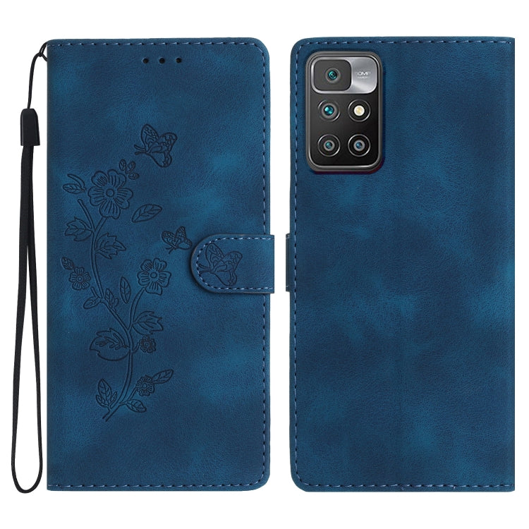 Flower Butterfly Embossing Pattern Leather Phone Case, For Xiaomi Redmi 10, For Xiaomi Mi 11 Lite, For Xiaomi Mi 11 Ultra, For Xiaomi Mi 11 Pro, For Xiaomi Redmi Note 10 5G, For Xiaomi Redmi 9A, For Xiaomi Redmi 9, For Xiaomi Redmi 9C