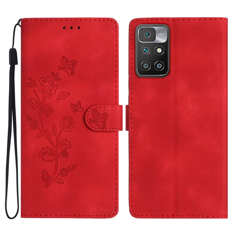 Flower Butterfly Embossing Pattern Leather Phone Case, For Xiaomi Redmi 10, For Xiaomi Mi 11 Lite, For Xiaomi Mi 11 Ultra, For Xiaomi Mi 11 Pro, For Xiaomi Redmi Note 10 5G, For Xiaomi Redmi 9A, For Xiaomi Redmi 9, For Xiaomi Redmi 9C