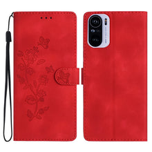 Load image into Gallery viewer, Flower Butterfly Embossing Pattern Leather Phone Case, For Xiaomi Redmi 10, For Xiaomi Mi 11 Lite, For Xiaomi Mi 11 Ultra, For Xiaomi Mi 11 Pro, For Xiaomi Redmi Note 10 5G, For Xiaomi Redmi Note 10 4G / Note 10S, For Xiaomi Redmi Note 10 Pro / 10 Pro ...