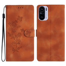 Load image into Gallery viewer, Flower Butterfly Embossing Pattern Leather Phone Case, For Xiaomi Redmi 10, For Xiaomi Mi 11 Lite, For Xiaomi Mi 11 Ultra, For Xiaomi Mi 11 Pro, For Xiaomi Redmi Note 10 5G, For Xiaomi Redmi Note 10 4G / Note 10S, For Xiaomi Redmi Note 10 Pro / 10 Pro ...