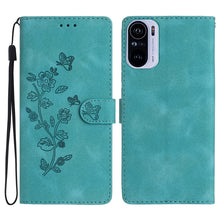 Load image into Gallery viewer, Flower Butterfly Embossing Pattern Leather Phone Case, For Xiaomi Redmi 10, For Xiaomi Mi 11 Lite, For Xiaomi Mi 11 Ultra, For Xiaomi Mi 11 Pro, For Xiaomi Redmi Note 10 5G, For Xiaomi Redmi Note 10 4G / Note 10S, For Xiaomi Redmi Note 10 Pro / 10 Pro ...
