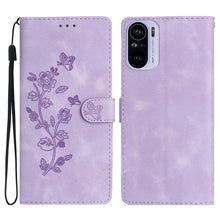 Load image into Gallery viewer, Flower Butterfly Embossing Pattern Leather Phone Case, For Xiaomi Redmi 10, For Xiaomi Mi 11 Lite, For Xiaomi Mi 11 Ultra, For Xiaomi Mi 11 Pro, For Xiaomi Redmi Note 10 5G, For Xiaomi Redmi Note 10 4G / Note 10S, For Xiaomi Redmi Note 10 Pro / 10 Pro ...