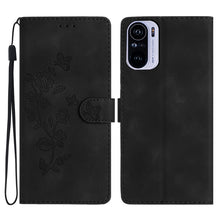 Load image into Gallery viewer, Flower Butterfly Embossing Pattern Leather Phone Case, For Xiaomi Redmi 10, For Xiaomi Mi 11 Lite, For Xiaomi Mi 11 Ultra, For Xiaomi Mi 11 Pro, For Xiaomi Redmi Note 10 5G, For Xiaomi Redmi Note 10 4G / Note 10S, For Xiaomi Redmi Note 10 Pro / 10 Pro ...