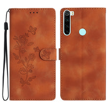 Load image into Gallery viewer, Flower Butterfly Embossing Pattern Leather Phone Case, For Xiaomi Redmi Note 8T