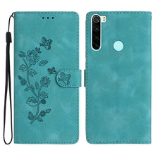 Load image into Gallery viewer, Flower Butterfly Embossing Pattern Leather Phone Case, For Xiaomi Redmi Note 8T