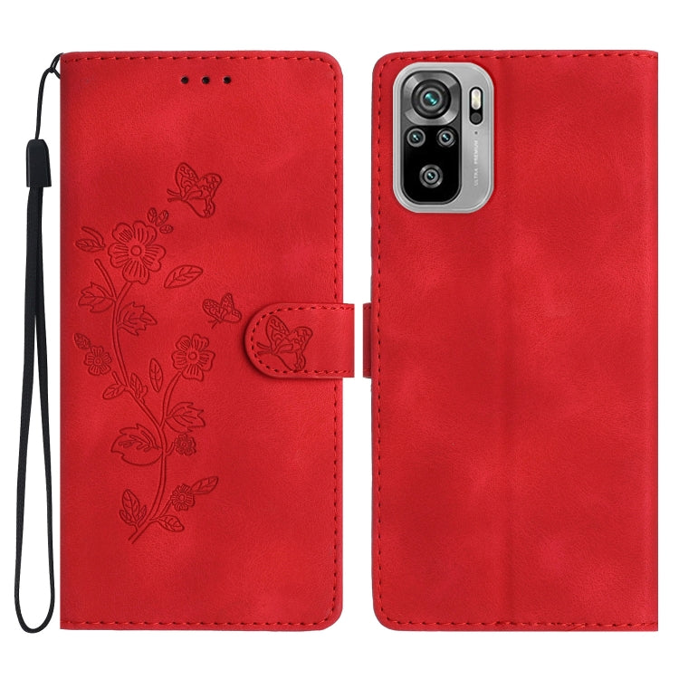 Flower Butterfly Embossing Pattern Leather Phone Case, For Xiaomi Redmi 10, For Xiaomi Mi 11 Lite, For Xiaomi Mi 11 Ultra, For Xiaomi Mi 11 Pro, For Xiaomi Redmi Note 10 5G, For Xiaomi Redmi Note 10 4G / Note 10S, For Xiaomi Redmi Note 10 Pro / 10 Pro ...
