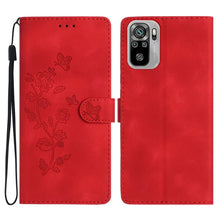 Load image into Gallery viewer, Flower Butterfly Embossing Pattern Leather Phone Case, For Xiaomi Redmi 10, For Xiaomi Mi 11 Lite, For Xiaomi Mi 11 Ultra, For Xiaomi Mi 11 Pro, For Xiaomi Redmi Note 10 5G, For Xiaomi Redmi Note 10 4G / Note 10S, For Xiaomi Redmi Note 10 Pro / 10 Pro ...