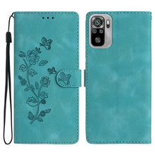 Load image into Gallery viewer, Flower Butterfly Embossing Pattern Leather Phone Case, For Xiaomi Redmi 10, For Xiaomi Mi 11 Lite, For Xiaomi Mi 11 Ultra, For Xiaomi Mi 11 Pro, For Xiaomi Redmi Note 10 5G, For Xiaomi Redmi Note 10 4G / Note 10S, For Xiaomi Redmi Note 10 Pro / 10 Pro ...