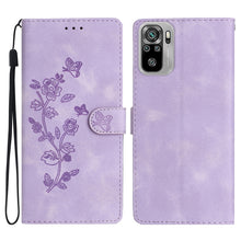 Load image into Gallery viewer, Flower Butterfly Embossing Pattern Leather Phone Case, For Xiaomi Redmi 10, For Xiaomi Mi 11 Lite, For Xiaomi Mi 11 Ultra, For Xiaomi Mi 11 Pro, For Xiaomi Redmi Note 10 5G, For Xiaomi Redmi Note 10 4G / Note 10S, For Xiaomi Redmi Note 10 Pro / 10 Pro ...