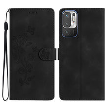 Load image into Gallery viewer, Flower Butterfly Embossing Pattern Leather Phone Case, For Xiaomi Redmi 10, For Xiaomi Mi 11 Lite, For Xiaomi Mi 11 Ultra, For Xiaomi Mi 11 Pro, For Xiaomi Redmi Note 10 5G, For Xiaomi Redmi 9A, For Xiaomi Redmi 9, For Xiaomi Redmi 9C