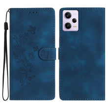 Load image into Gallery viewer, Flower Butterfly Embossing Pattern Leather Phone Case, For Xiaomi Redmi Note 12S, For Xiaomi Redmi 13C 4G, For Xiaomi Redmi Note 12 Pro 5G, For Xiaomi 13T, For Xiaomi Redmi Note 12 5G, For Xiaomi 13 Pro, For Xiaomi 13, For Xiaomi 12T / 12T Pro