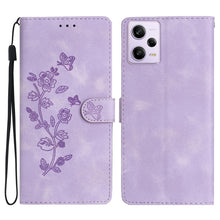 Load image into Gallery viewer, Flower Butterfly Embossing Pattern Leather Phone Case, For Xiaomi Redmi Note 12S, For Xiaomi Redmi 13C 4G, For Xiaomi Redmi Note 12 Pro 5G, For Xiaomi 13T, For Xiaomi Redmi Note 12 5G, For Xiaomi 13 Pro, For Xiaomi 13, For Xiaomi 12T / 12T Pro
