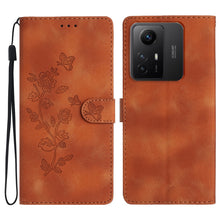 Load image into Gallery viewer, Flower Butterfly Embossing Pattern Leather Phone Case, For Xiaomi Redmi Note 12S, For Xiaomi Redmi 13C 4G, For Xiaomi Redmi Note 12 Pro 5G, For Xiaomi 13T, For Xiaomi Redmi Note 12 5G, For Xiaomi 13 Pro, For Xiaomi 13, For Xiaomi 12T / 12T Pro