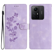 Load image into Gallery viewer, Flower Butterfly Embossing Pattern Leather Phone Case, For Xiaomi Redmi Note 12S, For Xiaomi Redmi 13C 4G, For Xiaomi Redmi Note 12 Pro 5G, For Xiaomi 13T, For Xiaomi Redmi Note 12 5G, For Xiaomi 13 Pro, For Xiaomi 13, For Xiaomi 12T / 12T Pro
