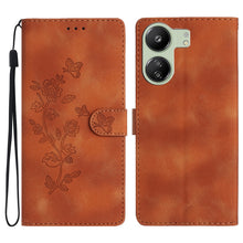 Load image into Gallery viewer, Flower Butterfly Embossing Pattern Leather Phone Case, For Xiaomi Redmi Note 12S, For Xiaomi Redmi 13C 4G, For Xiaomi Redmi Note 12 Pro 5G, For Xiaomi 13T, For Xiaomi Redmi Note 12 5G, For Xiaomi 13 Pro, For Xiaomi 13, For Xiaomi 12T / 12T Pro
