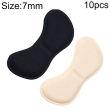 Load image into Gallery viewer, 10pcs Invisible Anti-wear Butterfly Shape High Heel Stickers Thickened Sponge Heel Stickers, Random Color Delivery, 4mm Butterfly Shape, 7mm Butterfly Shape