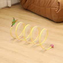 Load image into Gallery viewer, S Type Foldable Cat Tunnel Spring Toy, Mouse, Sisal Ball