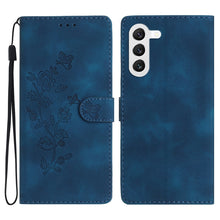 Load image into Gallery viewer, Flower Butterfly Embossing Pattern Leather Phone Case, For Samsung Galaxy S23 5G, For Samsung Galaxy A14 5G, For Samsung Galaxy A04, For Samsung Galaxy A04s, For Samsung Galaxy S20 FE, For Samsung Galaxy M53, For Samsung Galaxy M23                     ...